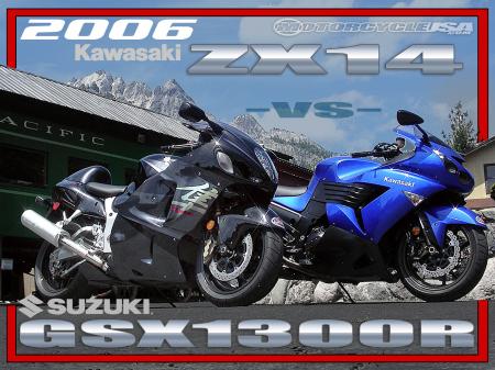 Speed contest between Suzuki & Kawasaki