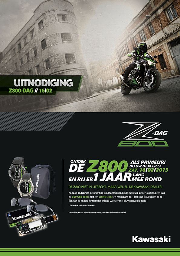 Kawasaki Z800 introductie