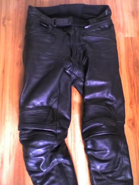 Leren motorbroek MQP
