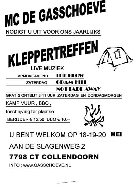 Wanneer is dat Kleppertreffen?