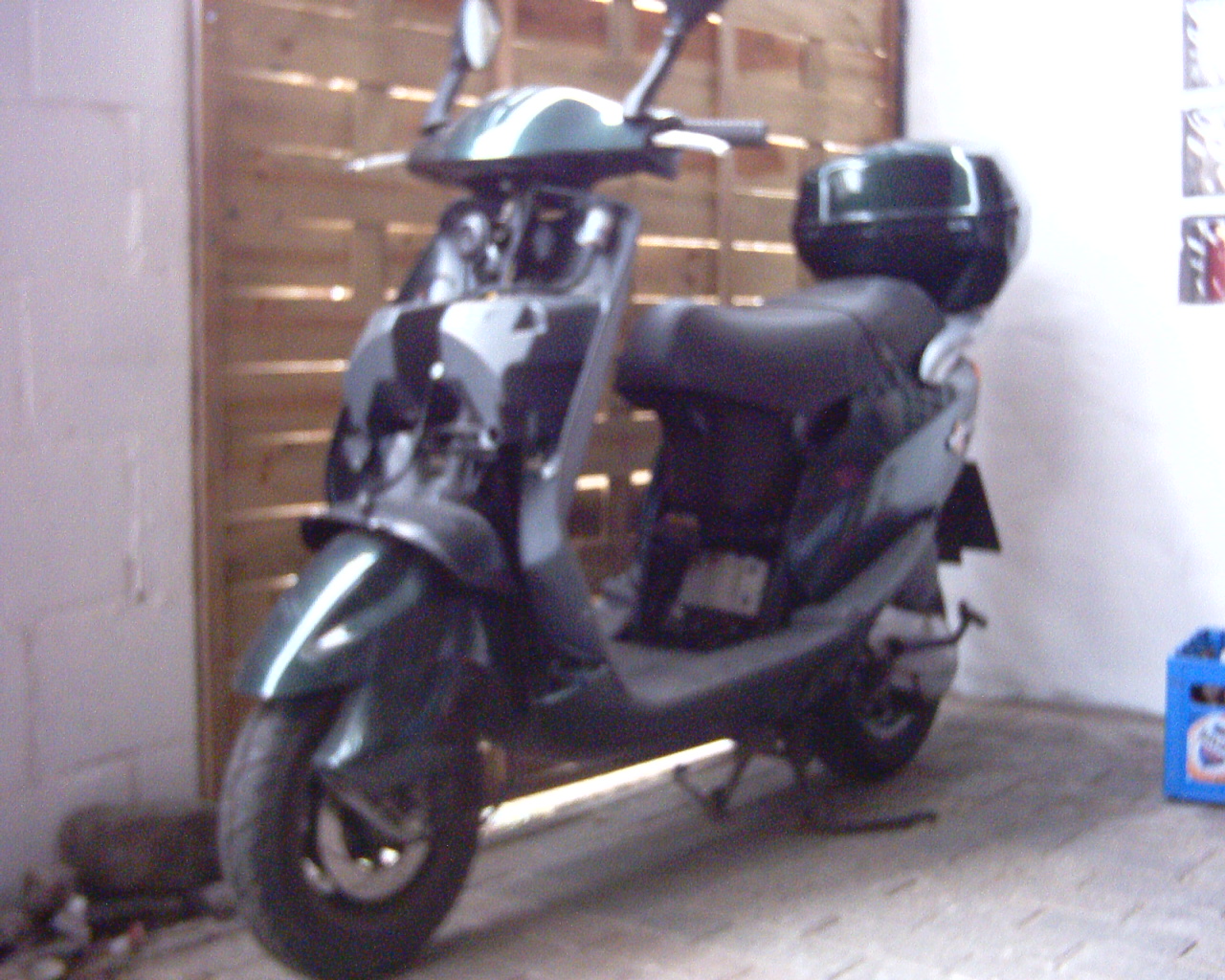 motorscooter met schade